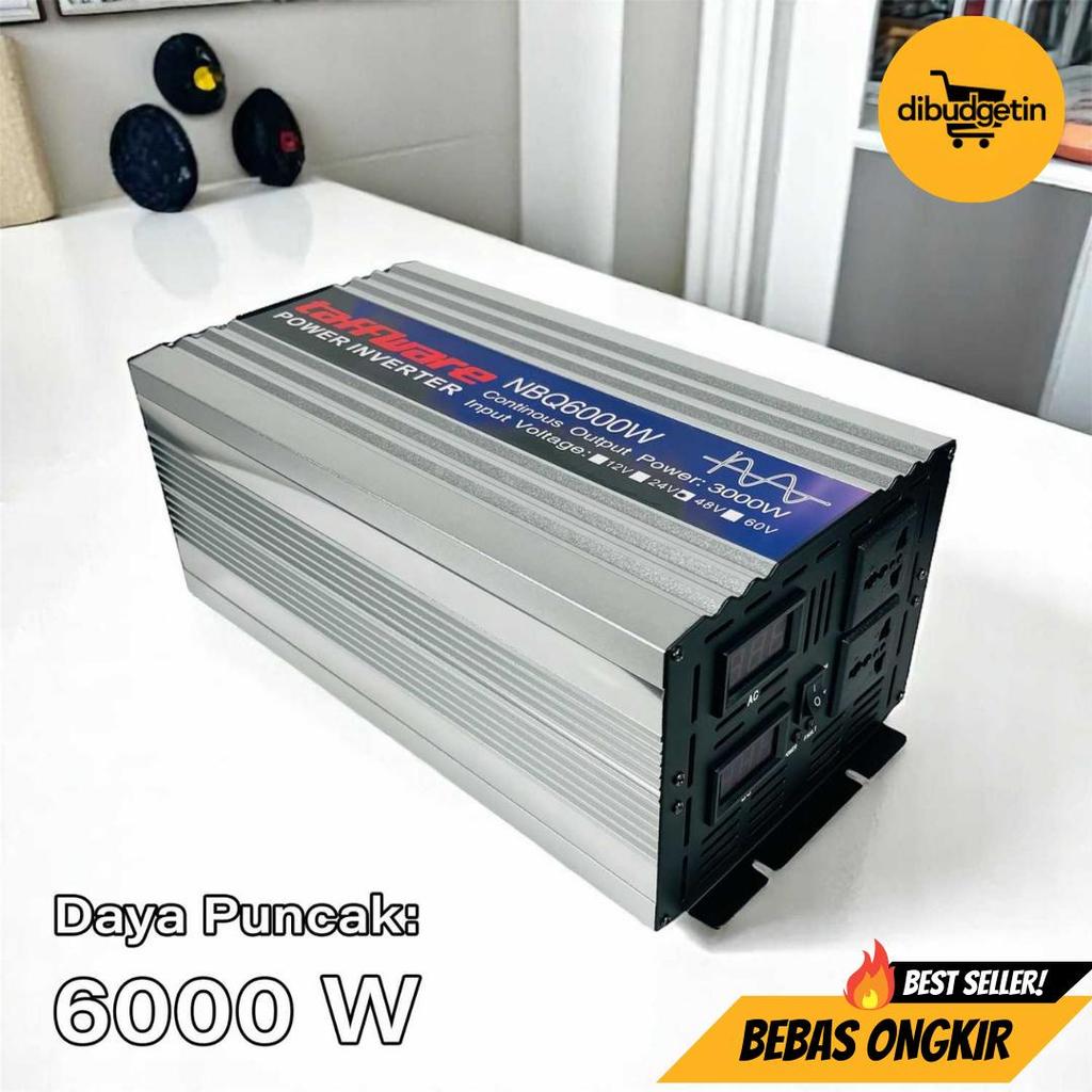Taffware Power Inverter Mobil Pure Sine Wave DC 48V to AC 220V 6000W - NBQ6000W
