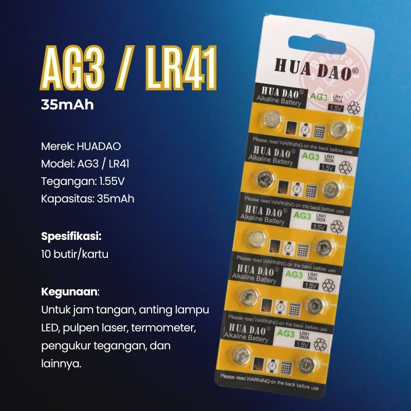 Batre Battery Baterai LR 41 AG 3 LR41 AG3