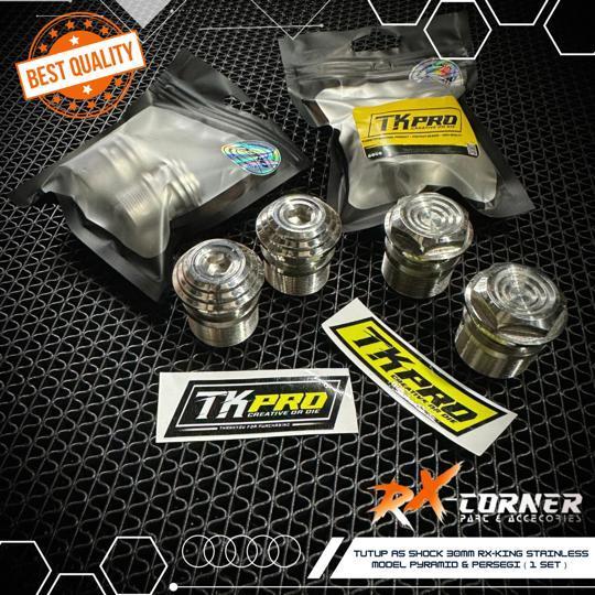 BAUT SHOCK SOK DEPAN TUTUP AS SHOCK DEPAN RX KING RXK RXS VARIASI STAINLESS