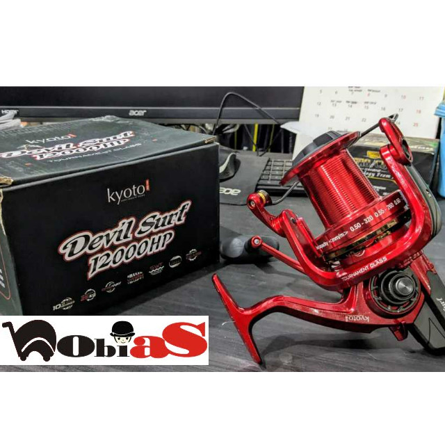 Reel pancing  laut Kyoto Devil Surf Drag 25Kg 8000 10000 12000