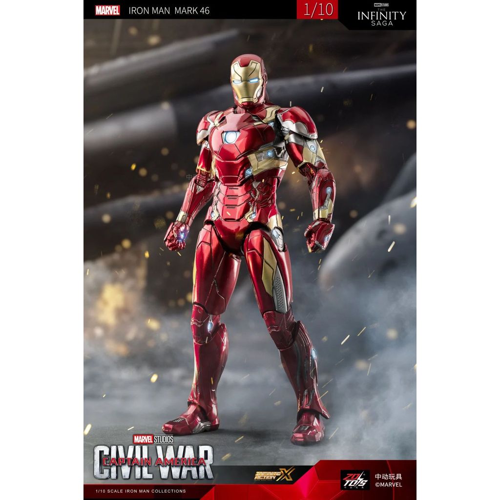 Original ZD Toys Iron Man Legends MK42 MK43 MK46 War Machine 1/10 MK50 MK2 MK3 MK4 MK5 MK6 MK7 Tony 