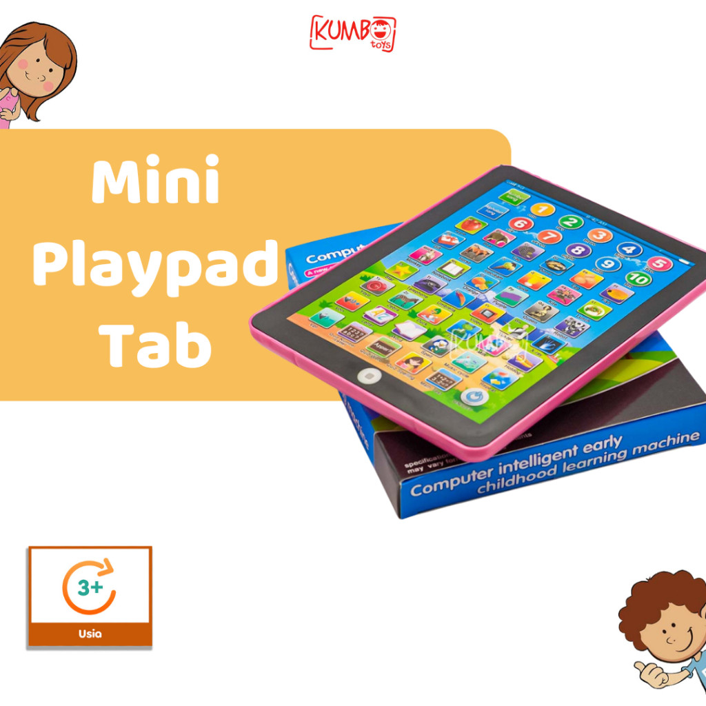 Mainan Edukasi Mini Playpad Anak Tab Computer Intelligent Early Childhood Learning Machine Ipad Sent