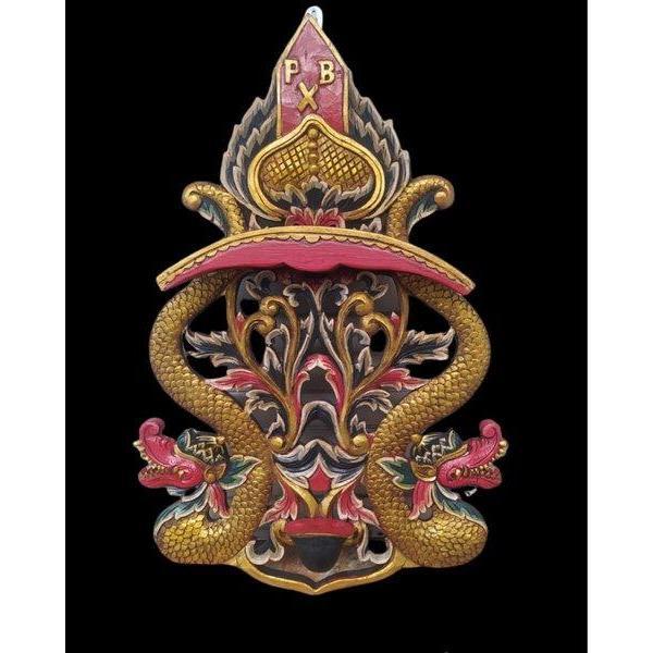 Blawong Tempat Keris Isi 3 Ukir Naga Dan Logo PB X BK2