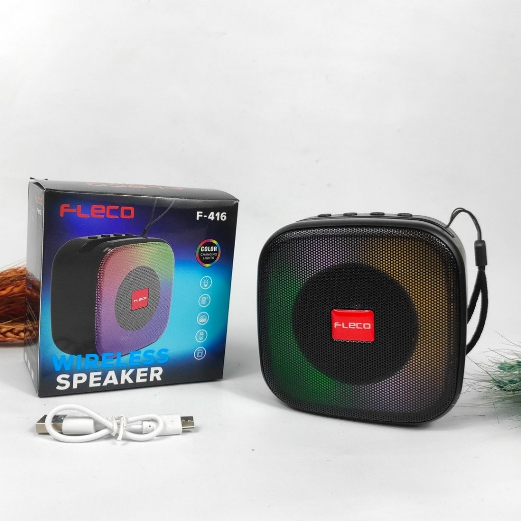 NEW Speaker Mini Bluetooth  Fleco F-416B / Speaker Wireless Bluetooth / USB / TF Card / Radio ORI