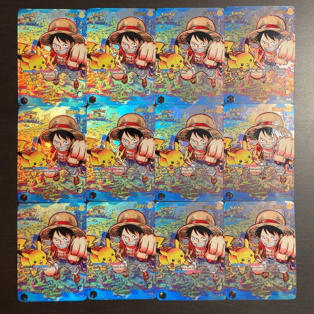 One Piece TCG OPCG English Leader card Luffy x Pikau EB02-010 OP11-040 OP09-061 Foil Textured Card U