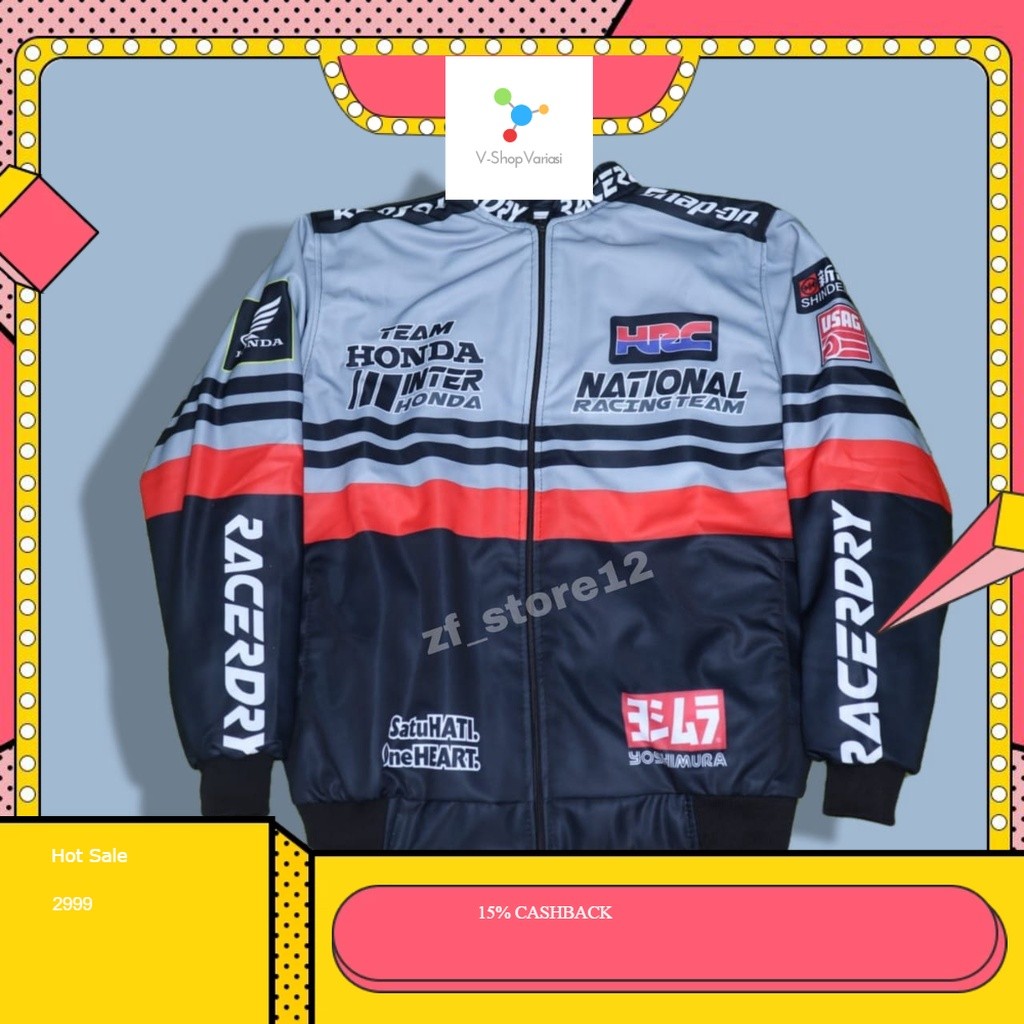 Jaket Sunmori Team Honda Internasional Jaket Racing Jaket Pria Jaket Motor