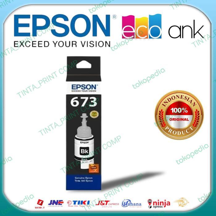 Well Photo Tinta Epson 673 Black original - Hitam