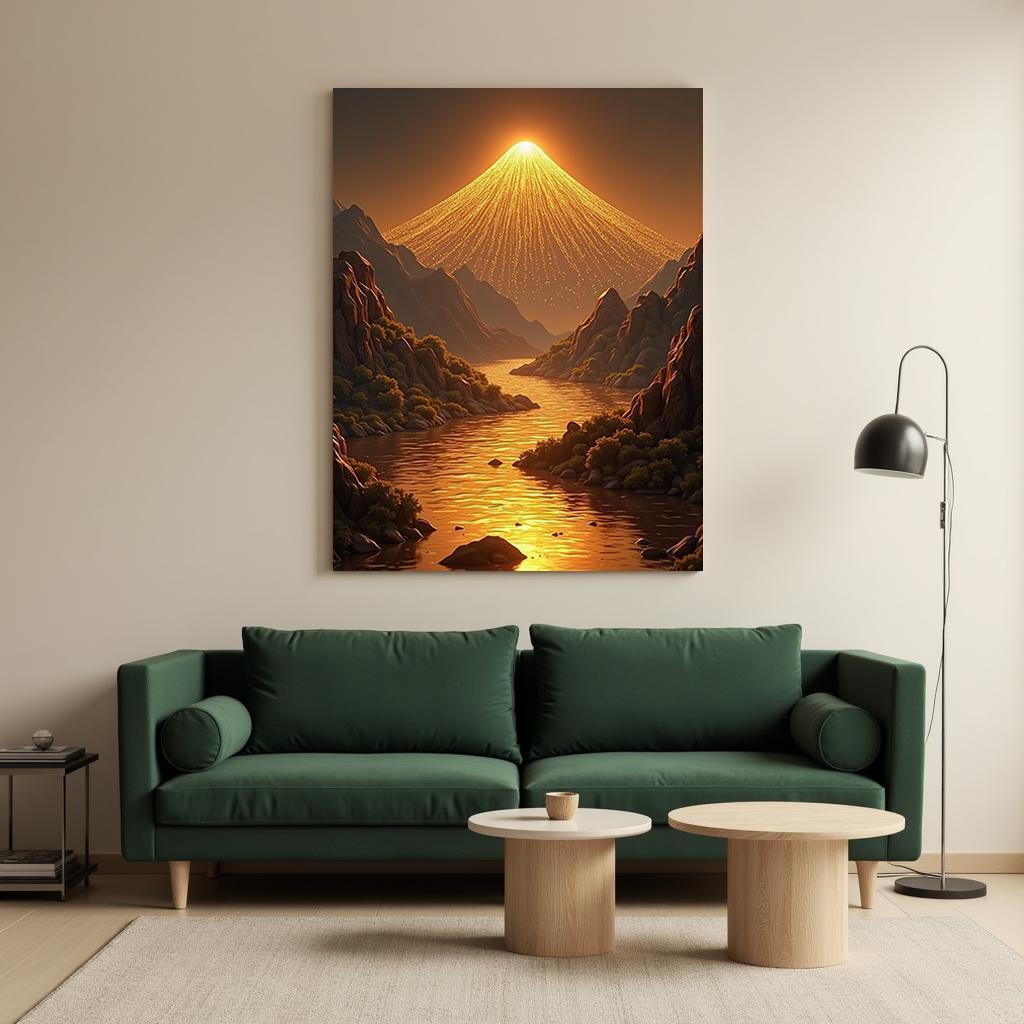 Hiasan dinding aesthetic GALERI INDAH Lukisan Dekoratif Energi Frekuensi Tinggi Menarik Kekayaan Luk