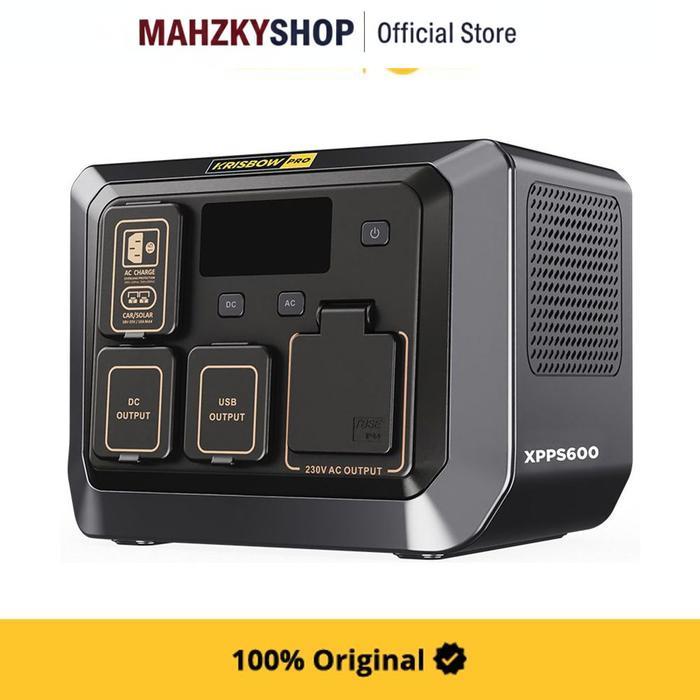 KRISBOW POWER STATION BATERAI PORTABLE 600 WATT XPPS600 - HITAM