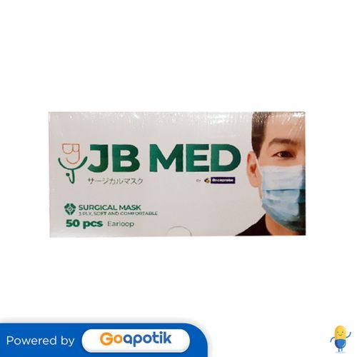 Jb Med 3ply Surgical Mask Earloop Box 50 Pcs