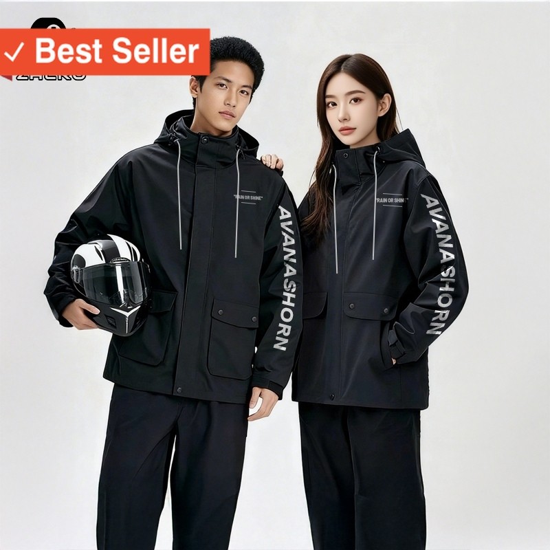 Jas Hujan Mewah Tebal tidak mudah sobek / ZACRO Jas Hujan Pria Dan Wanita Tahan Air/Hujan Super Kuat