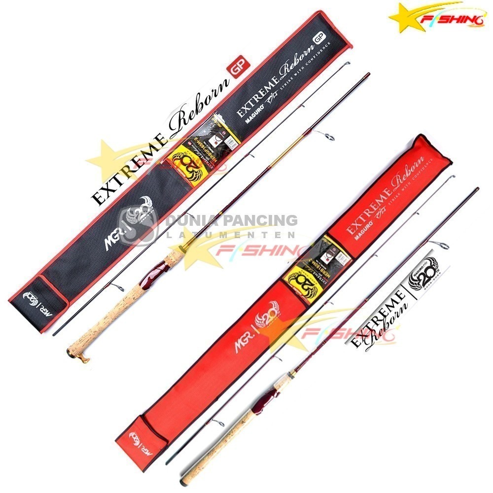 Stars Fishing Joran Spinning MAGURO Extreme Reborn GP & Reborn 165 180 cm Stik Pancing Galatama Manc