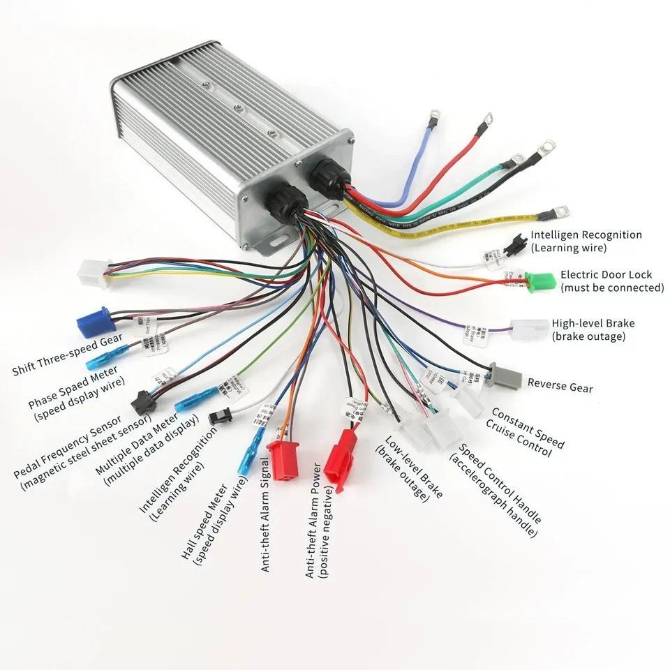 A Set of Go Kart 72V 3000W Motor Controller Kit for Go Kart Trike Golf Cart Scooter Accessories