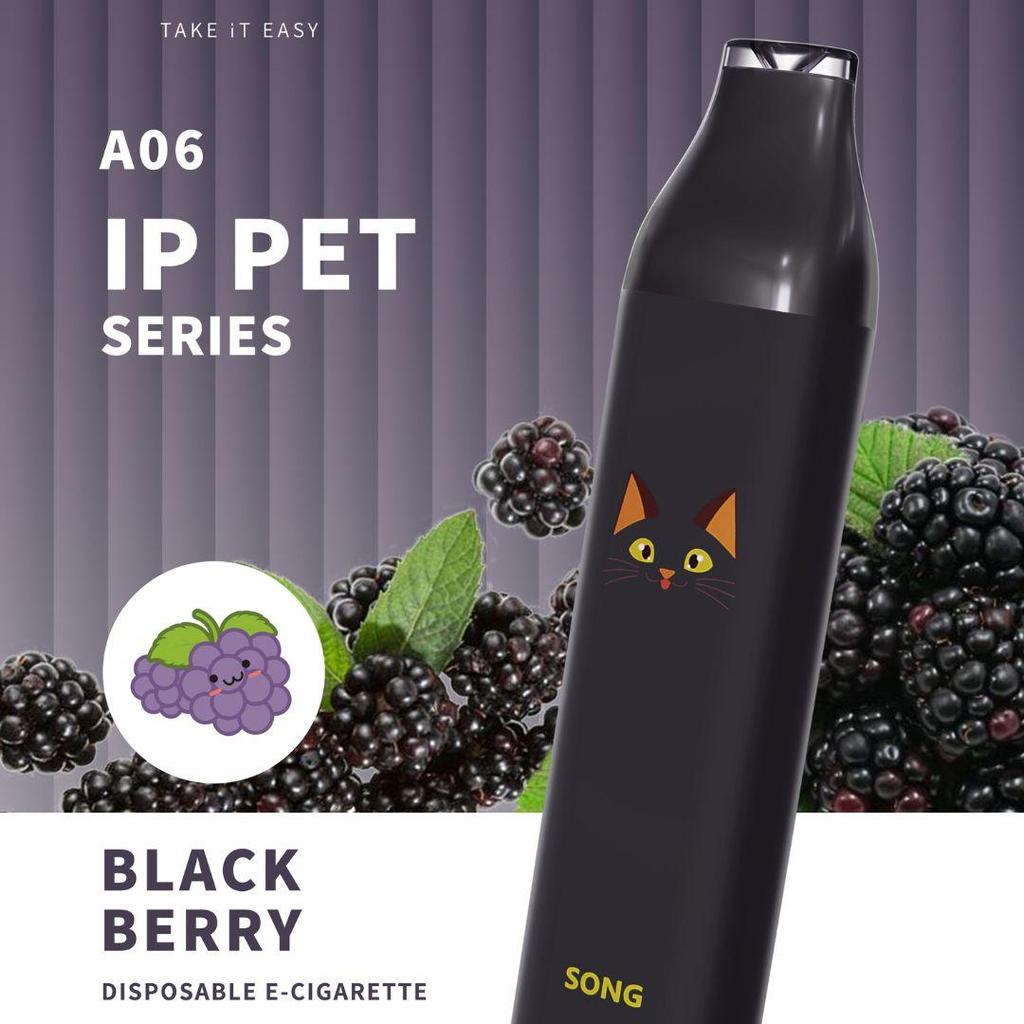 SONG PET Series - Blackberry 8000 Puffs Disposable Vape Pod Lucu Estetik