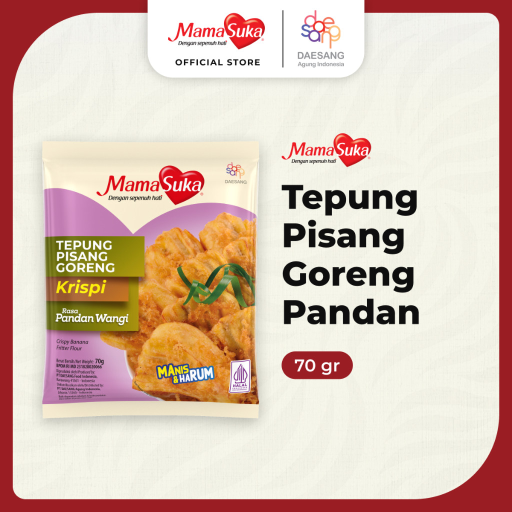 MamaSuka Tepung Pisang Goreng Pandan 70 gr