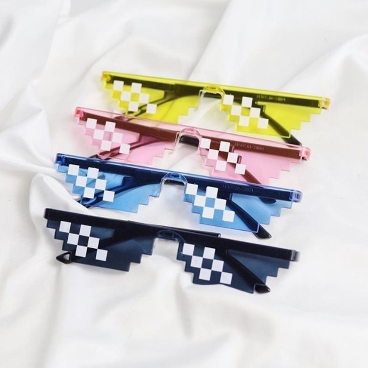 F5348 Kaca Mata Thug Life  Kacamata Mainan Anak Minecraft  Kacamata Thug Life Mosaic Fashion Unisex 