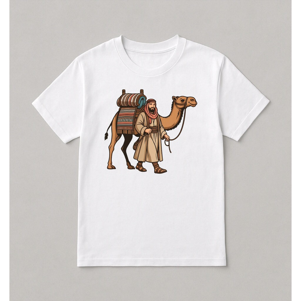 KAOS SOUVERNIR saudi arabia , oleh  oleh arab saudi , Kaos onta khas arab , Size S - XXL