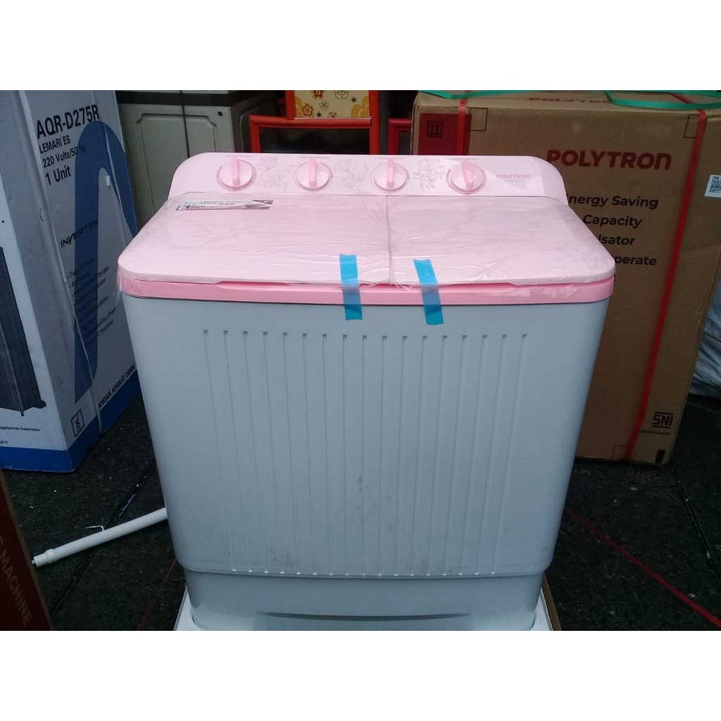 Mesin Cuci 2 Tabung Polytron 8Kg PWM 8073 Twin TUBE KHUSUS BOGOR