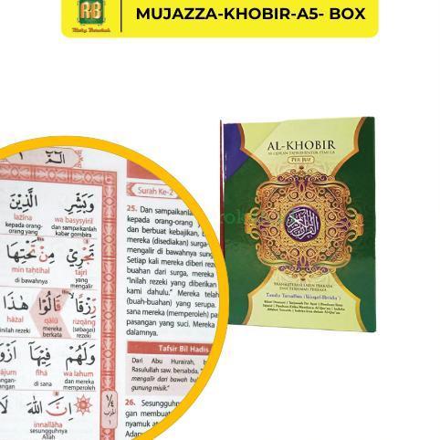 Alquran Khobir Per Juz A4 Ukuran Besar Al Quran Perkata Latin dan Terjemahan 30 Jus Terpisah Jumbo Q