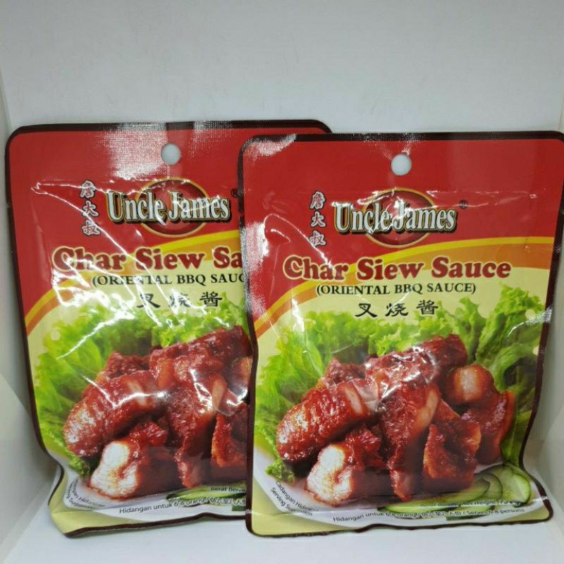 uncle James Char Siew Sauce Oriental BBQ Sauce / Cha sio Cio 150 gram