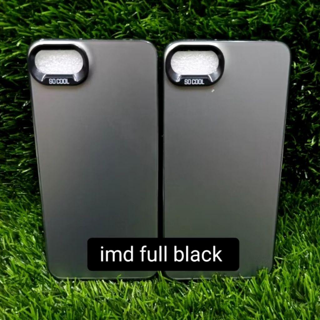 CASE IMD BLACK  OPPO A3S/C2/REALME C1/C2 CASING HYBRID IMD BLACK SO COOL HOLOGRAM