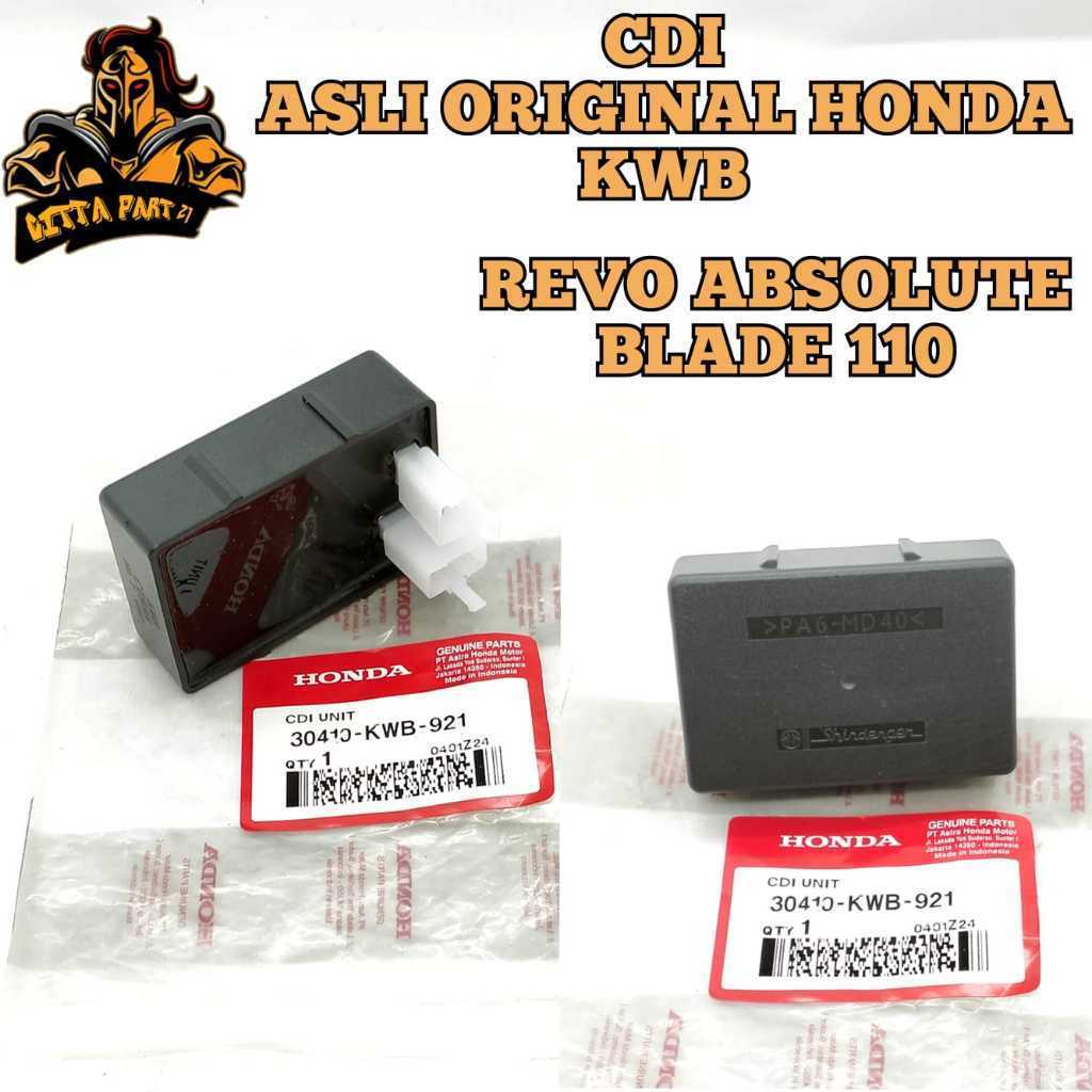 CDI UNIT ASLI ORIGINAL HONDA AHM KWB DIJAMIN PRESISI DAN AWET REVO ABS ABSOLUTE BLADE 110L AMA
