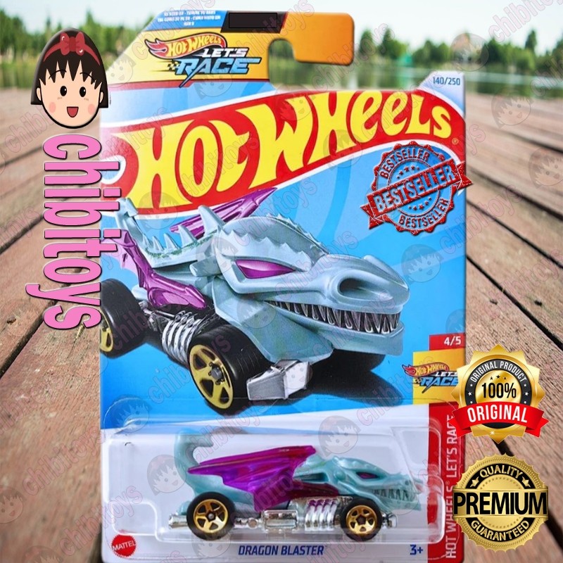 Hot Wheels Dragon Blaster Biru Diecast Race Car