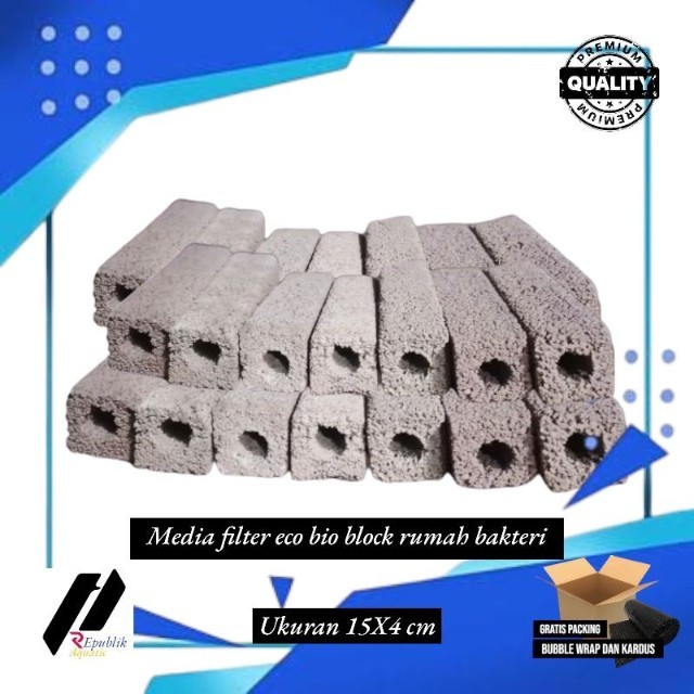 Media filter eco bio block rumah bakteri momogi/momogi media filter