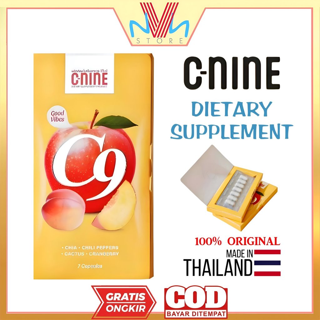 C NINE C9 DIETARY SUPPLEMENT 7 capsule - SUPLEMEN DIET KAPSUL BEST SELLER ORIGINAL THAILAND
