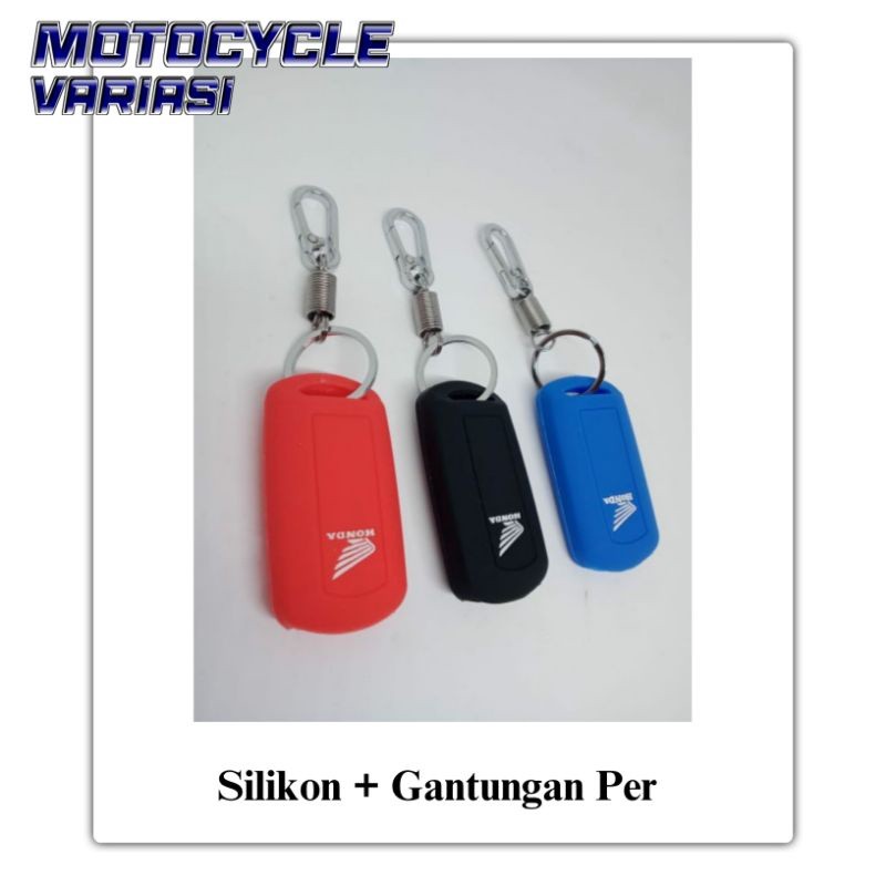 Gantungann kunci motor silikon cover remote keyless honda VARIO 150 scoopy 2021 clik 150