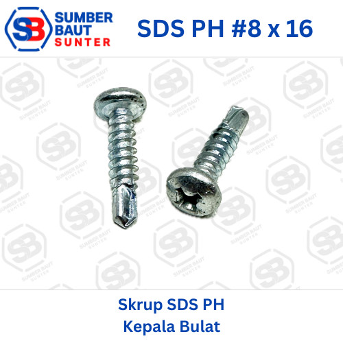 SDS PH 8x16 Skrup Roofing Pan Head Self Drilling Screw