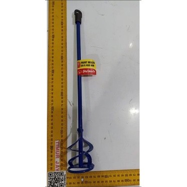 BIRU/MERAH PENGADUK Cat 60 x 400 mm TJAP mata Tongkat Mixer Semen Kue Roti 4 6 10 CM