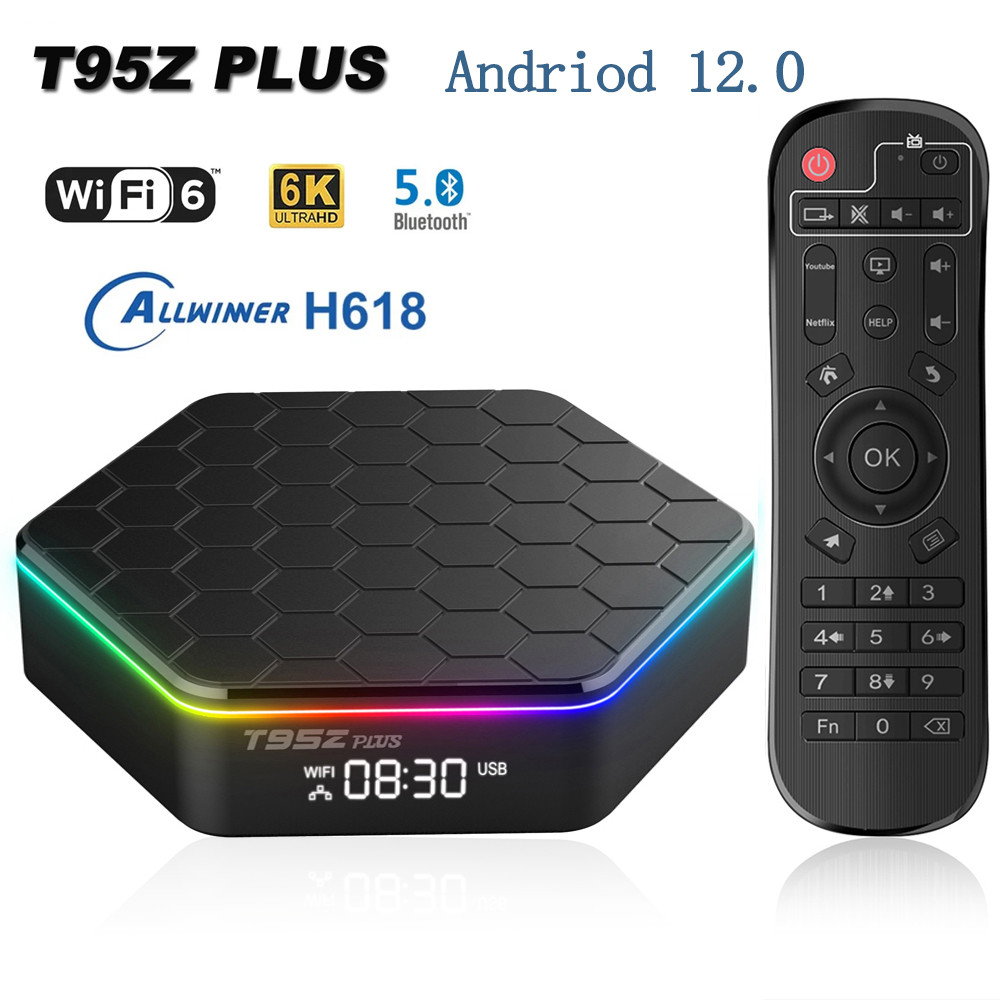 Global Version Smart TV Box WIFI6 Bluetooth 5 AllwinnerH618 32GB 64GB T95ZPLUS 4K HDR10 Stream Mea P