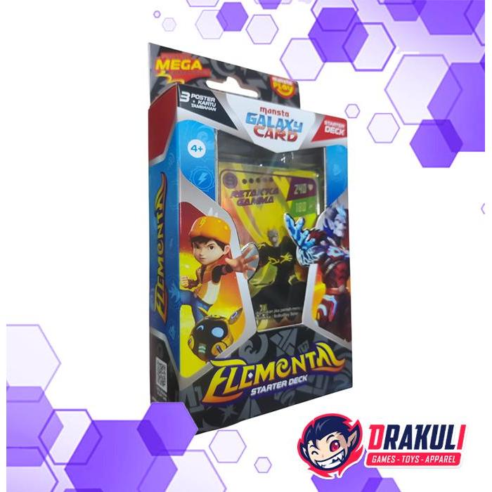 Drakuli Hobbies TCG Boboiboy Monsta Galaxy Card Game Starter Deck Elemental (Bahasa Indonesia)