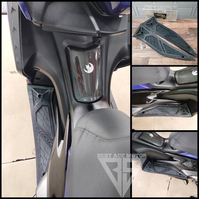 Floorboard / Bordes Karpet Pijakan Kaki NEMO Carbon Yamaha Aerox 155 - AEROX 2017-2020