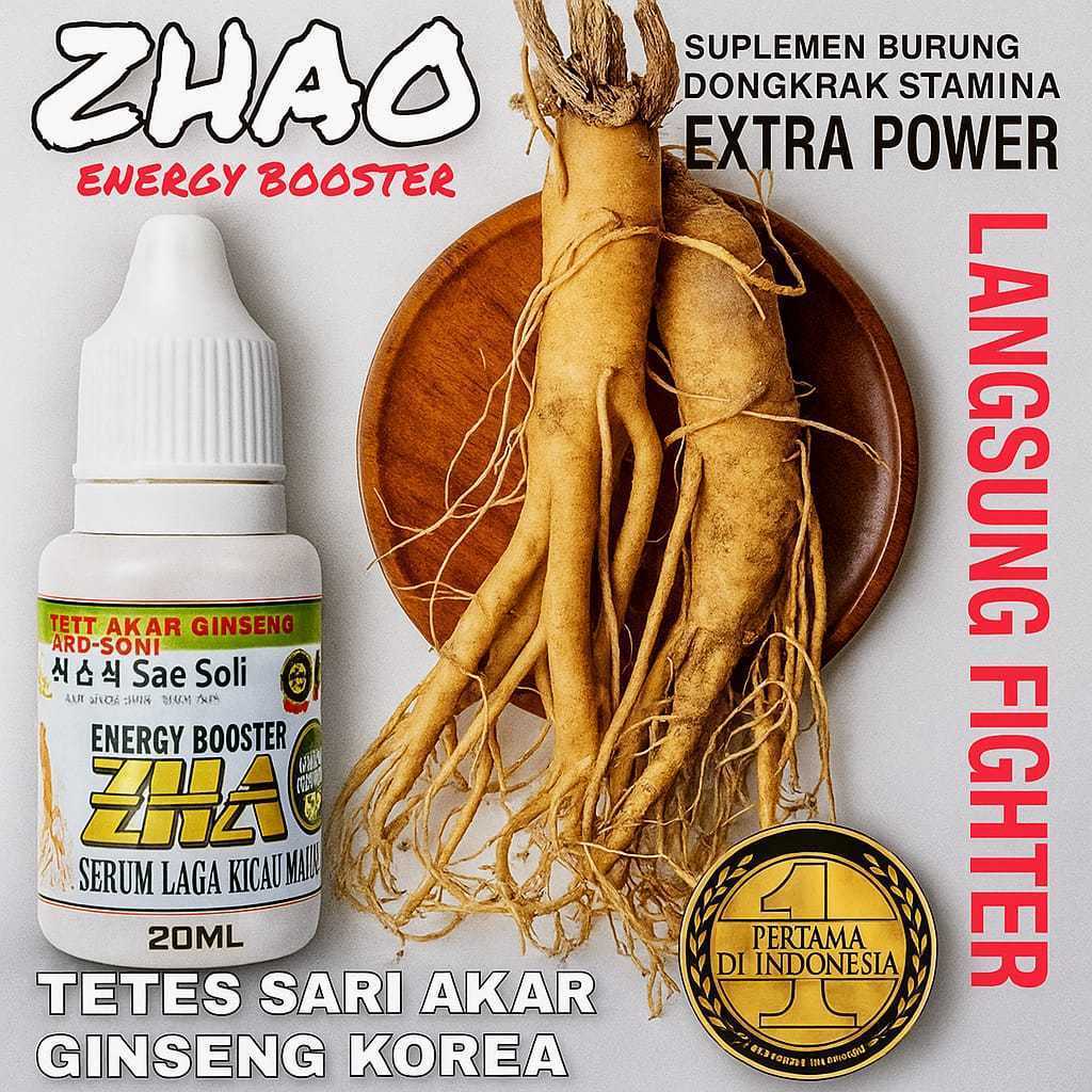 [COD] VITAMIN HERBAL RAMUAN GINSENG KOREA ORI ALAMI ZHAO ENERGY BOOSTER UNTUK BURUNG LOMBA