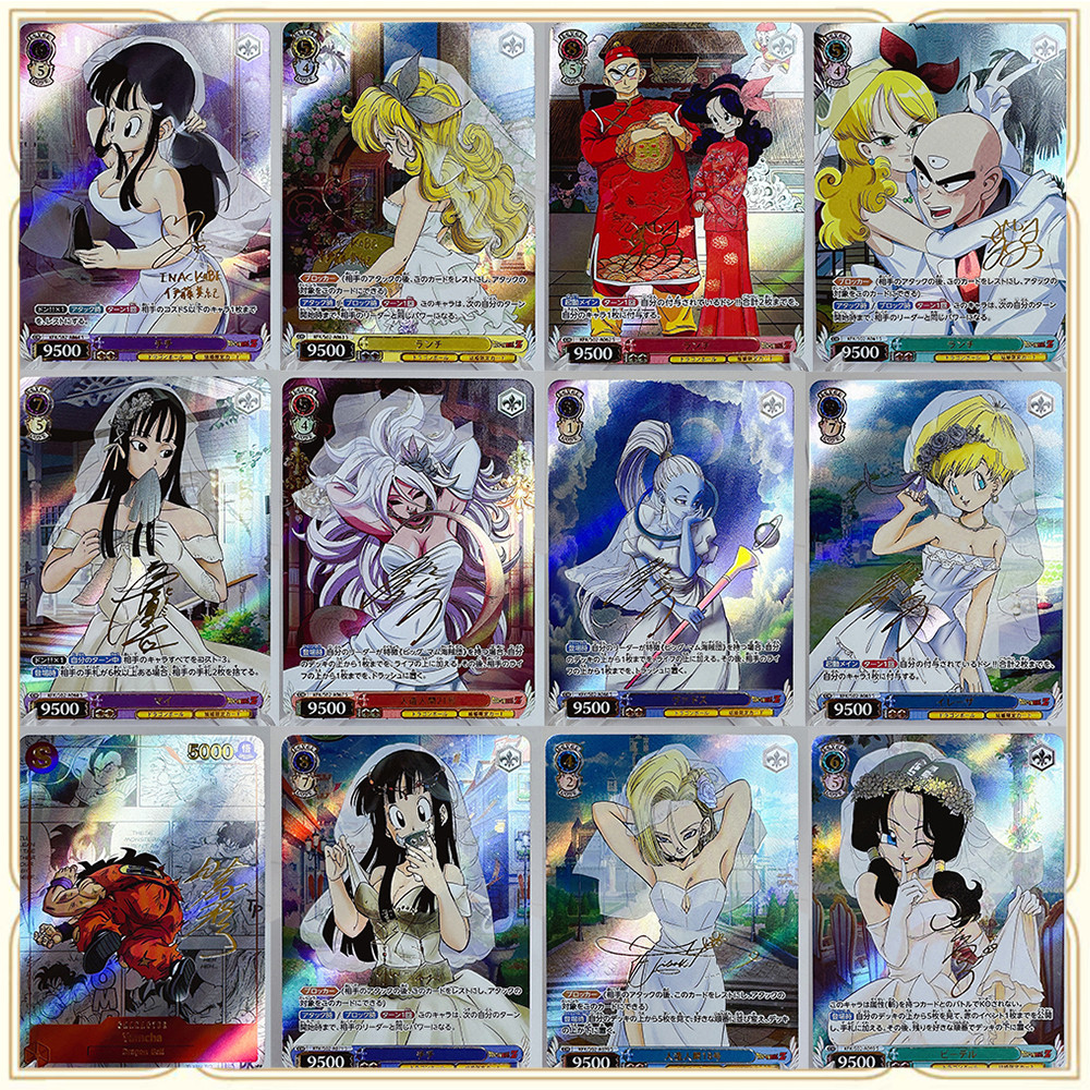 Anime Dragon Ball Y ACG Premium Flash Card Boy Games Toys Birthday Gifts Collectible Card Bulma Kril