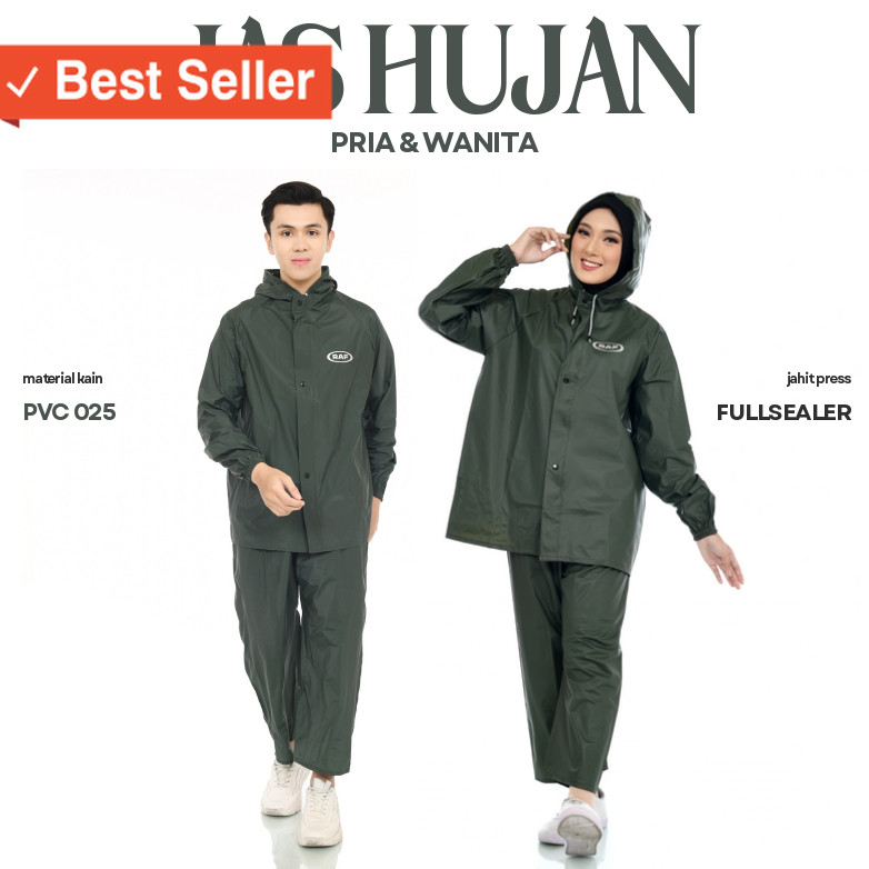 Jas hujan Kekinian Tebal tidak mudah sobek / Raf Jas Hujan Pria Wanita Murah Berkualitas Tebal Anti 