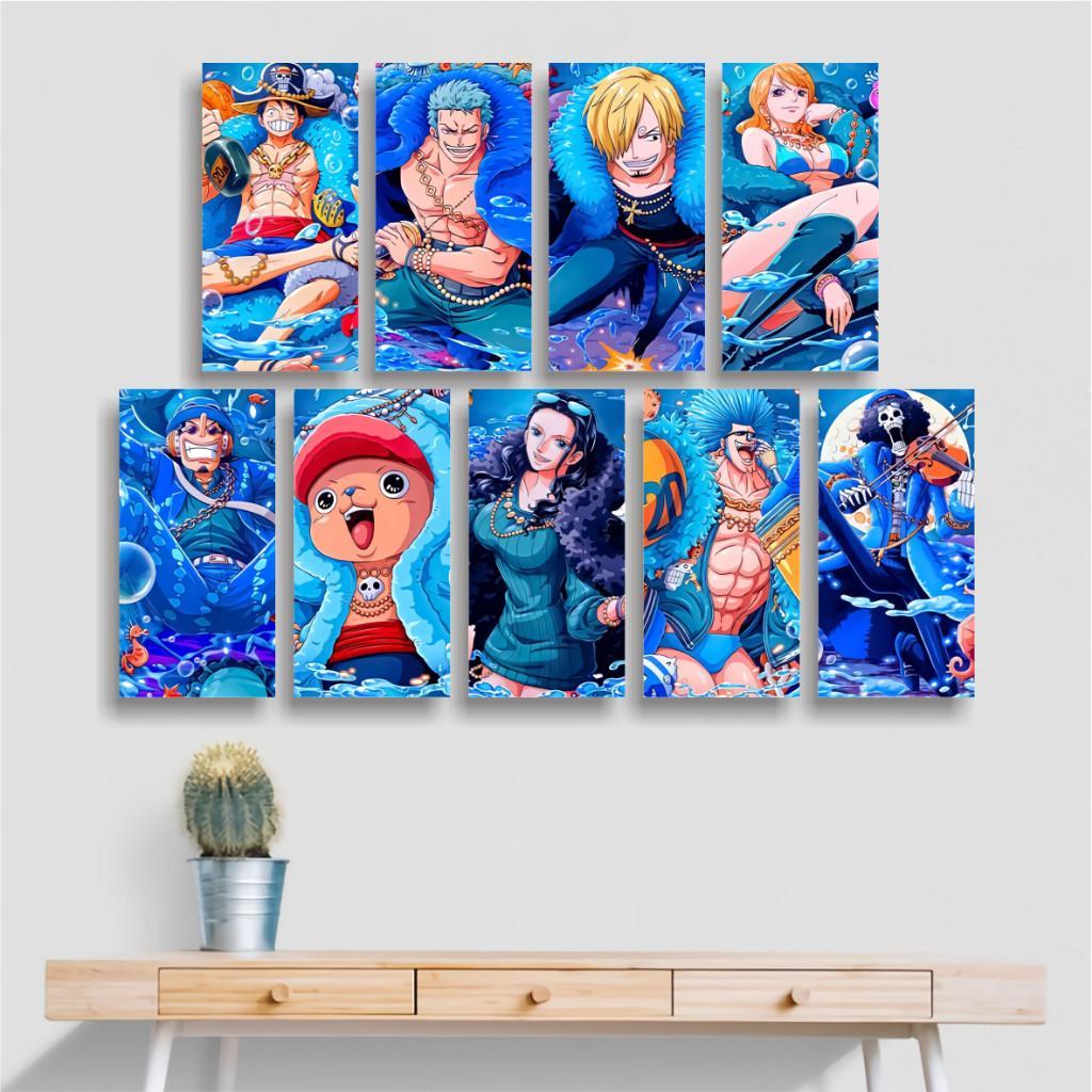 Poster Kayu 15x30   Hiasan Dinding ONE PIECE MUGIWARA Pajangan Kamar Tidur Poster Kayu Wall Decor OF