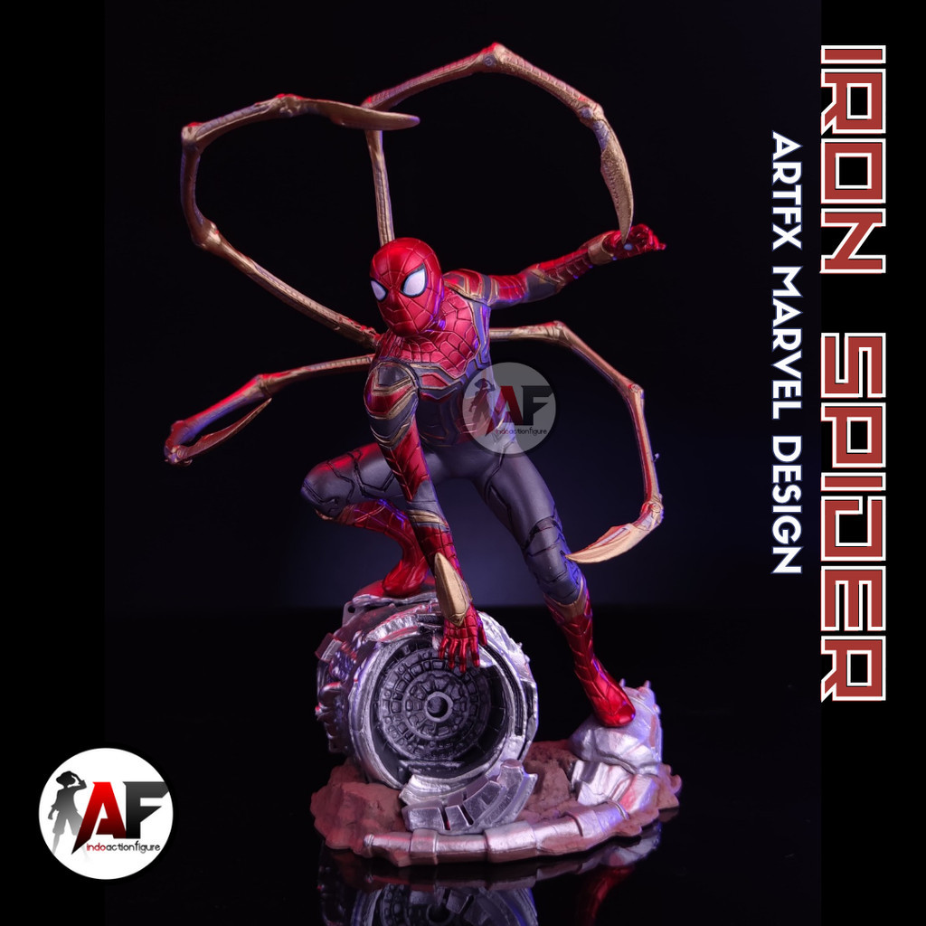 (HANUNSTOR) Action Figure statue Spiderman Iron Spider ARTFX marvel avengers