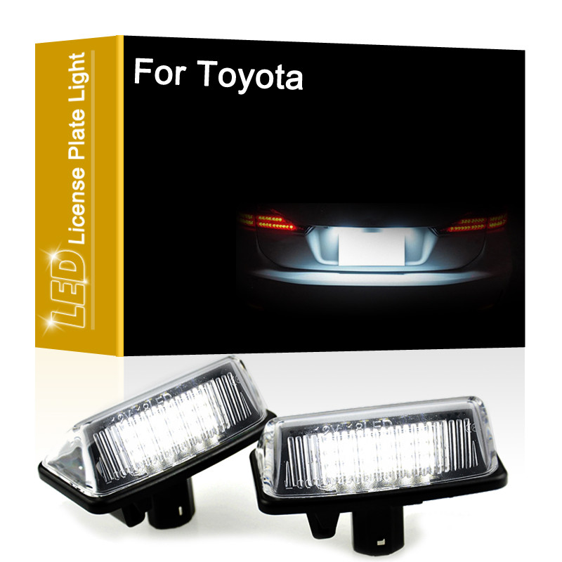 12V LED Number Plate Lamp For Toyota Alphard Wish Noah/Voxy Estima Caa Corolla Crown White License P