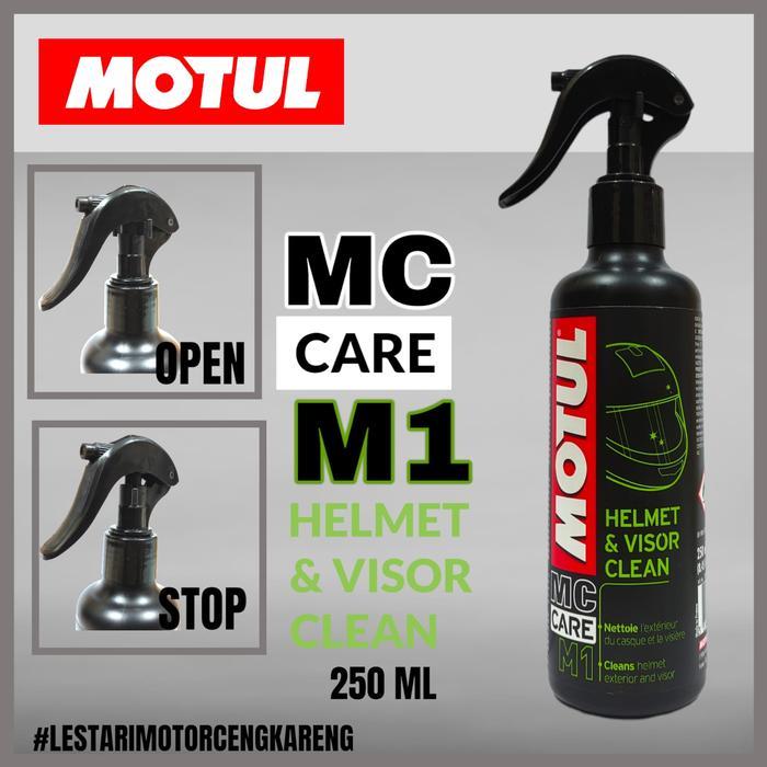 MOTUL HELMET CARE M1 PEMBERSIH CLEANER HELM VISOR AGV ARRAY DLL 250ML 100% ASLI ORIGINAL Motorcycle