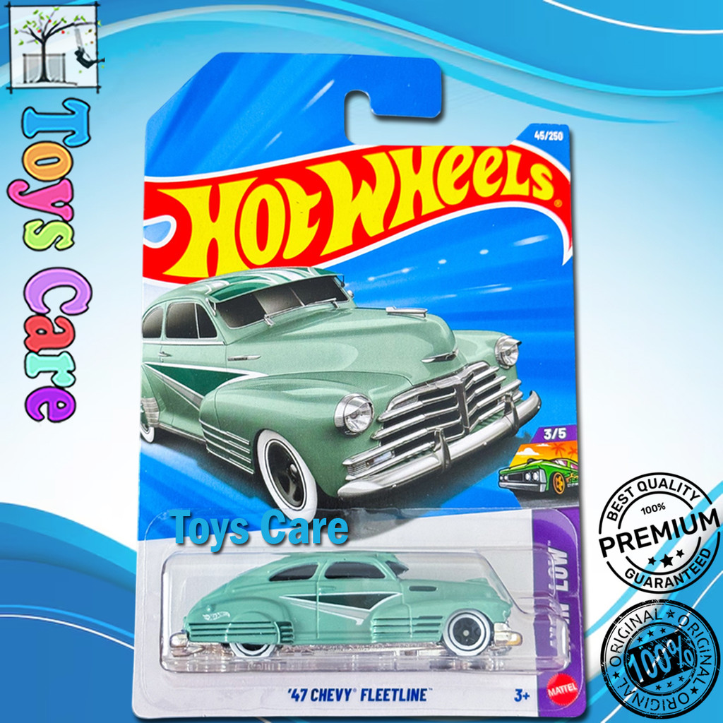Hot Wheels 47 Chevy Fleetline Hijau Mobil Klasik Amerika