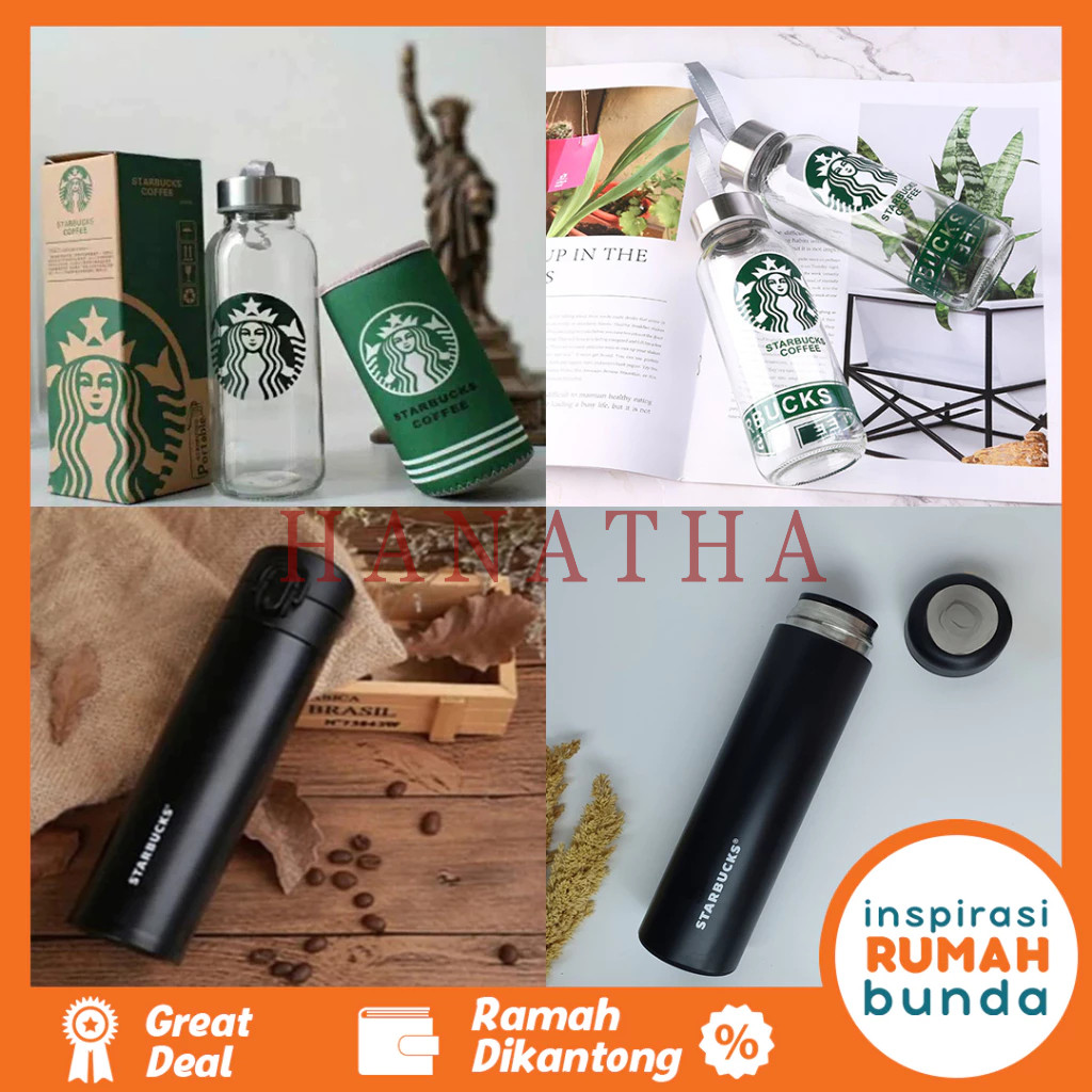 Botol Minum Starbucks Botol Kaca Starbucks Tumbler Starbucks Botol Termos Starbucks