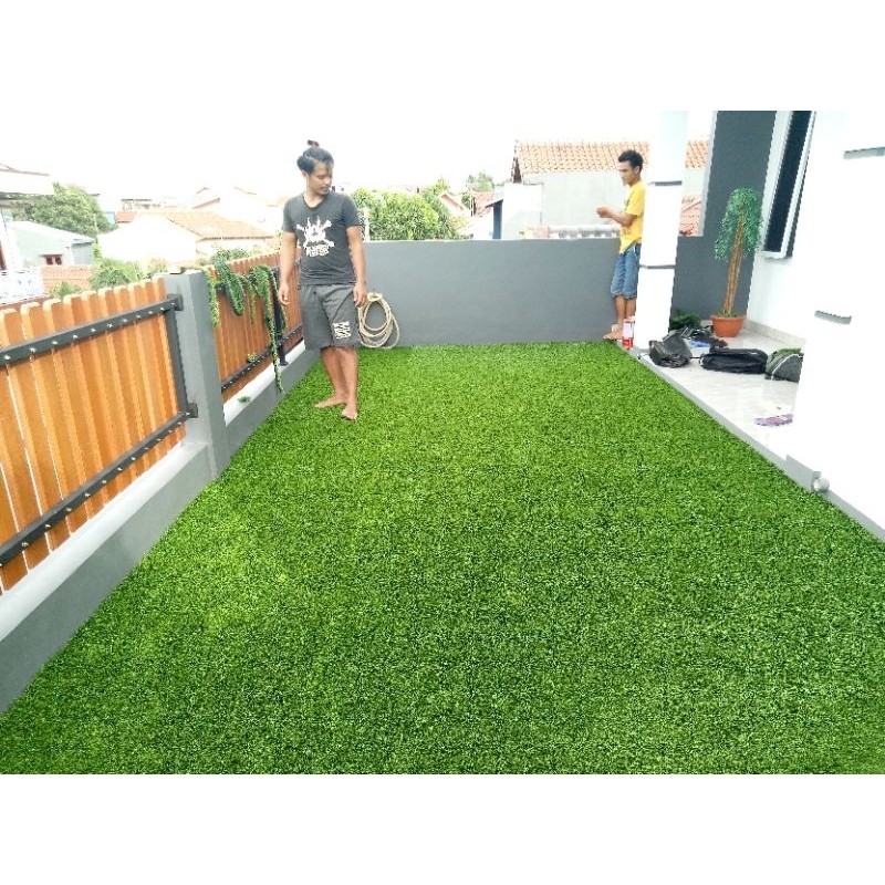 PROMOKARPET RUMPUT SINTETIS 1 ROLL 1X5 METER TIPE SWISS TEBAL 3 CMTERLARIS
