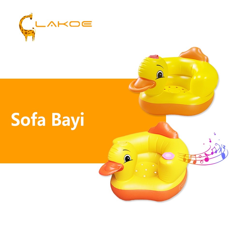 LAKOEOFFICIALMALL Sofa Bayi Belajar Duduk Kursi Duduk Bebek Bayi Dengan Musik