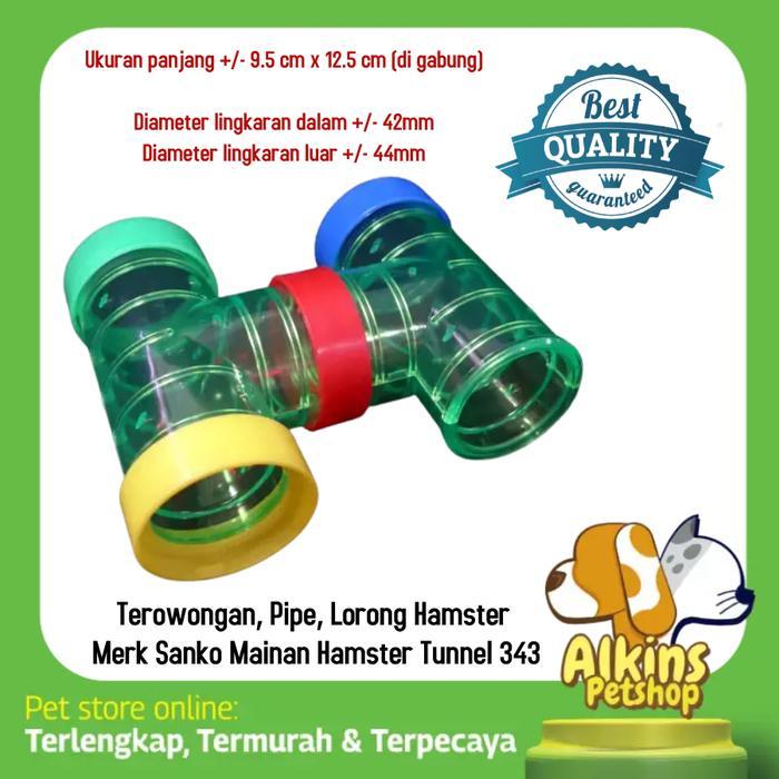 Terowongan, Pipe, Lorong Hamster Merk Sanko Mainan Hamster Tunnel 343