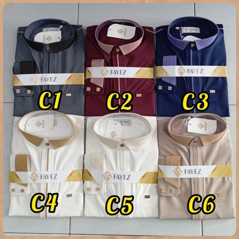 JUBAH FAYEZ HISYAM COLOUR SERIES - Gamis Pria Warna Katun Premium Almakky Store