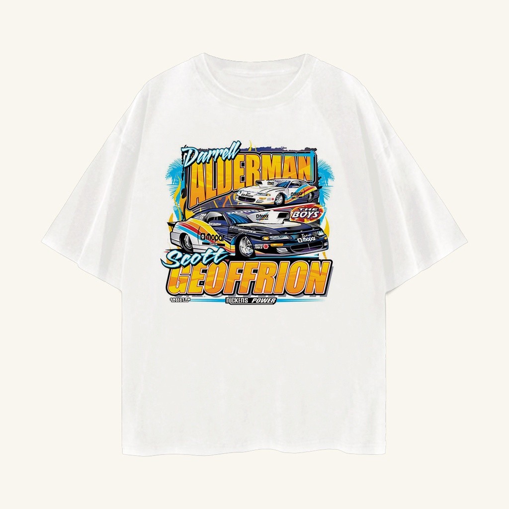 Kaos Oversize Nascar Darrel Alderman Vintage Tee