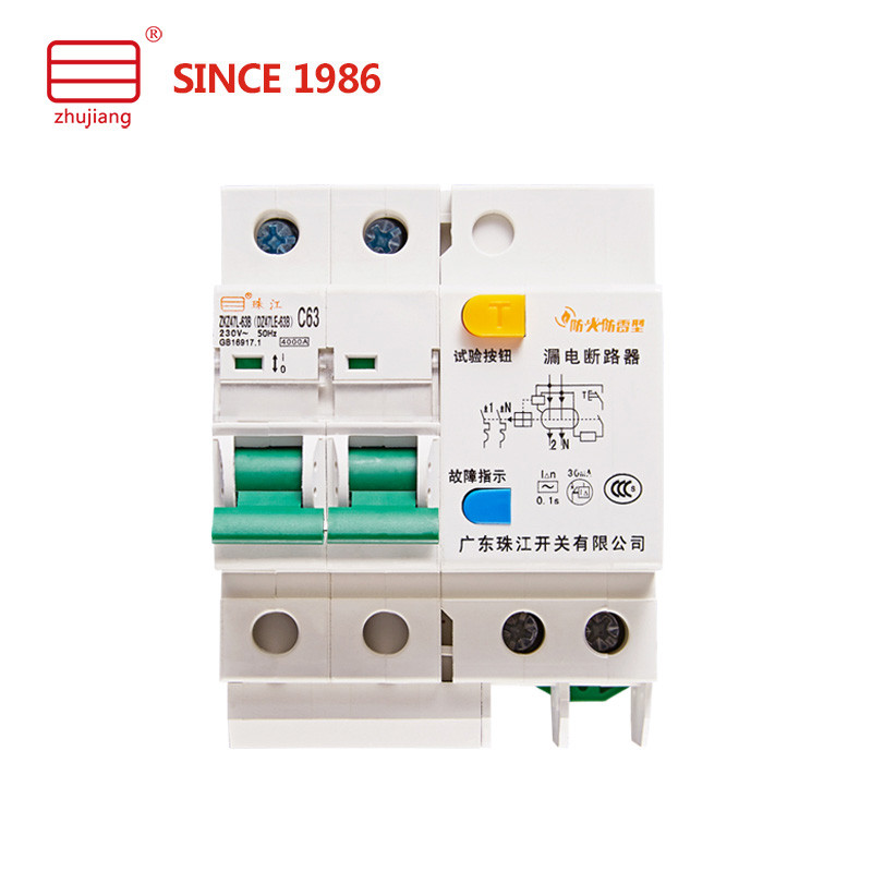 DZ47LE-63B  AFDD arc fault circuit breaker RCCB with lighting protection